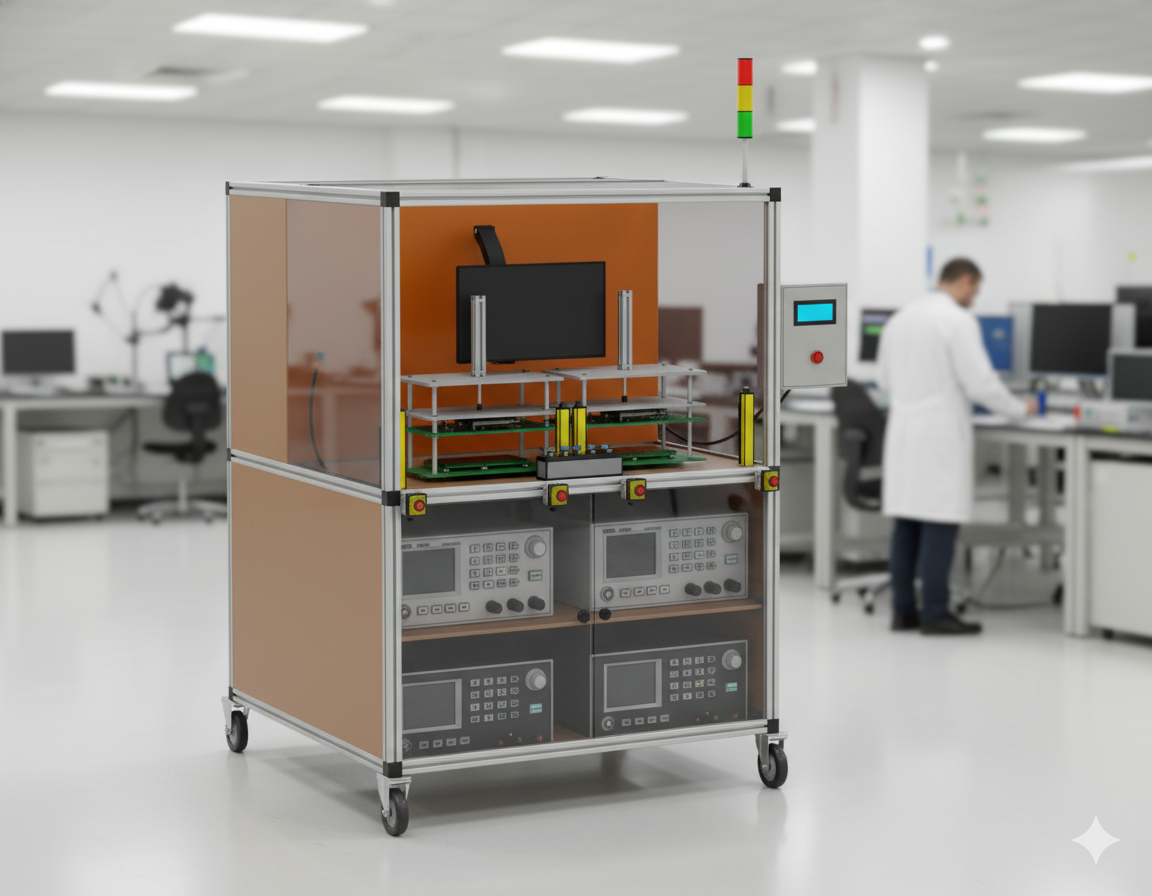 PCB ICT FCT test jig platform for electronics manufacturing